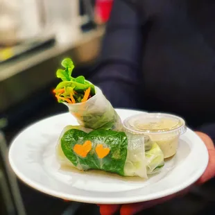 Fresh roll on Valentine Day