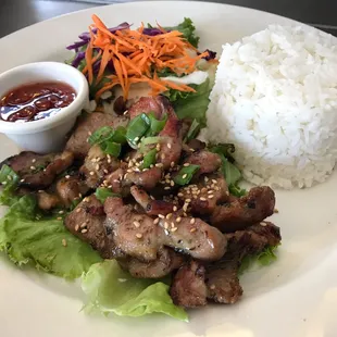 Lunch special BBQ pork