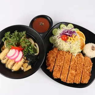 Pork Katsu + Udon Combo