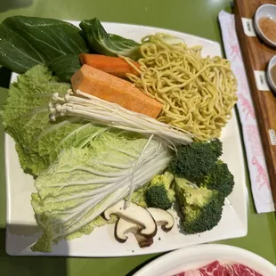 Veggies that came with the beef
