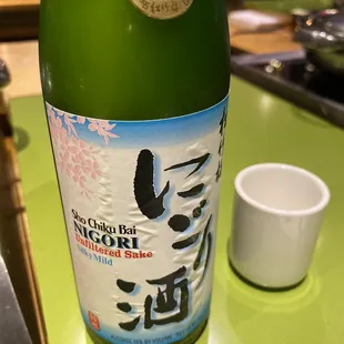drink, sushi and sashimi