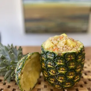 Pineapple fries Pineapple Fried Rice! My new favorite fried rice.