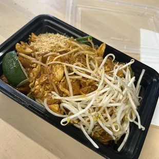 Chicken Pad Thai at Joop Joop in the Adeline food hall! So yummy perfect flavor and spice!