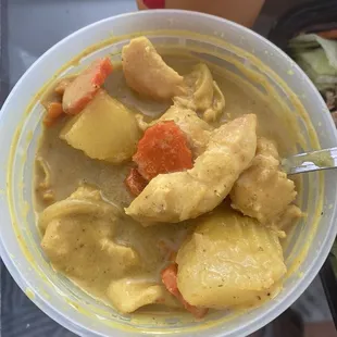Chicken yellow curry