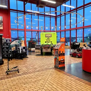 On a rotating platform!