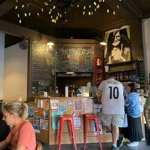 Front of the shop (inside).