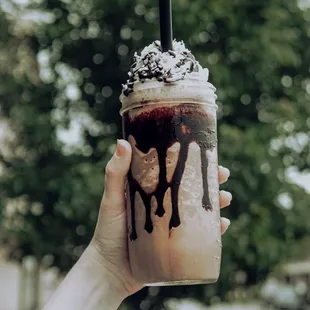 The Aloha Mocha. Our June Sweet Treat! Coconut, mocha and almond.