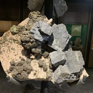 These galena cubes are many inches across.