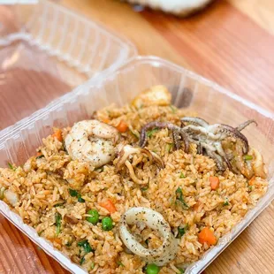 SEAFOOD FRIED RICE (CHAUFA DE MARISCOS)