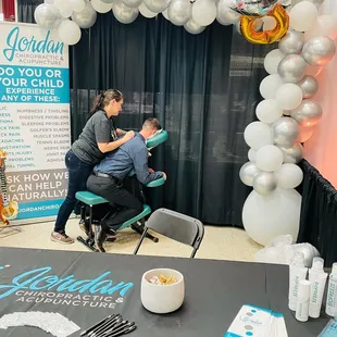 GIving Chair Massages