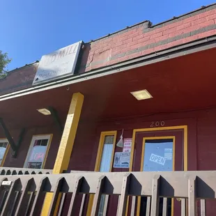 Outdoor view - has both a wheelchair accessible entrance as well as stairs