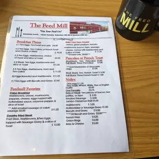 Breakfast menu 5.30.21