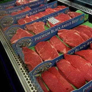 a display of beef