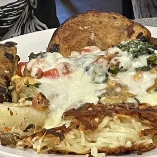 Spinach omelette
