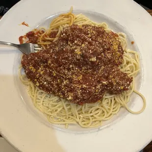 Spaghetti with meatballs