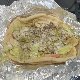 Mixed 11. Mix on Pita with Salad