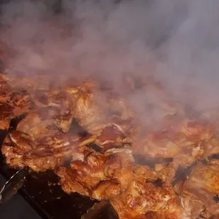 Chicken on the grill