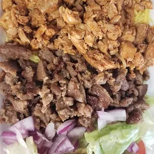 Mix over rice