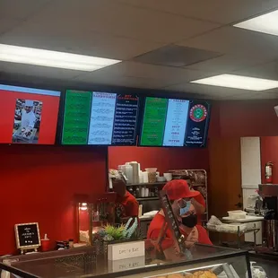 a man working behind the counter