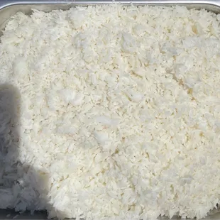 a pan of rice