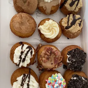 a variety of doughnuts