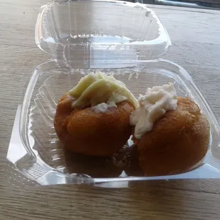 Well actually rather small. But once I just started to eat - WHOA ! - Jordan's Donuts  !