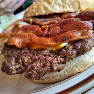 Hand Patty Fresh Beef Bacon Cheeseburger