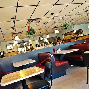 the dining area