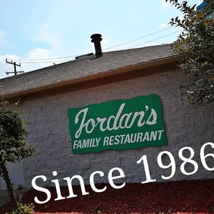 the front of the restaurant