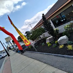 outside