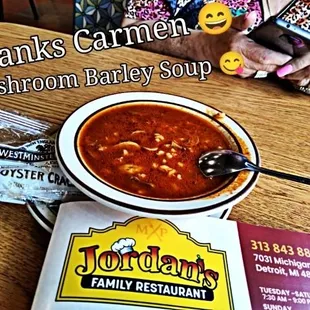 Mushroom Barley Soup