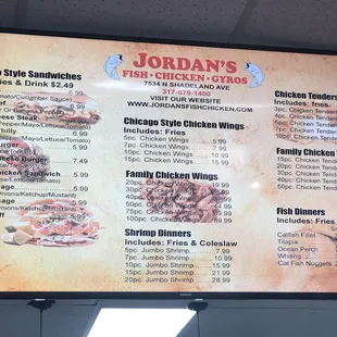 Updated menu: 2 of 2: Late April 2019