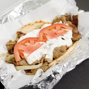 a close up of a sandwich