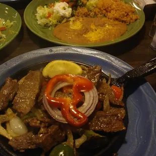 Beef fajitas