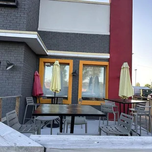 outside