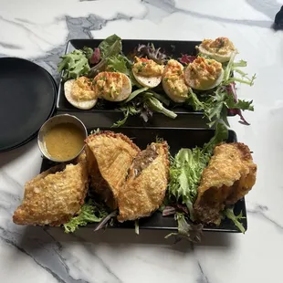 oysters, shellfish, food, oysters and mussels, mussels