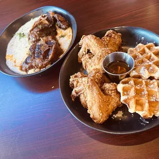 Oxtails &amp; Grits and Chicken &amp; Waffles