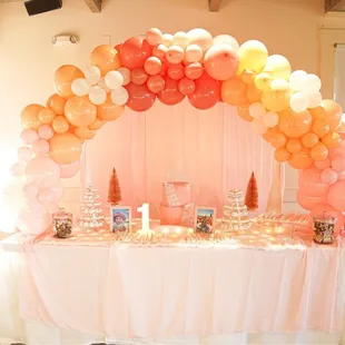 Cake centered in Dessert Bar