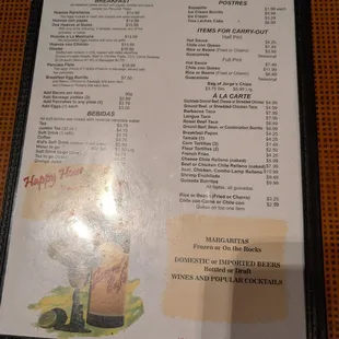 sandwiches, menu