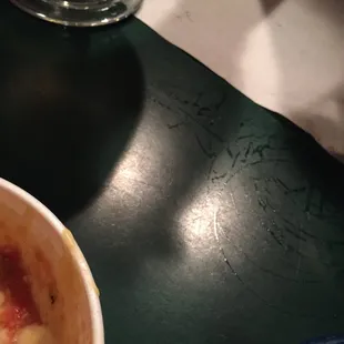 a bowl of food on a table