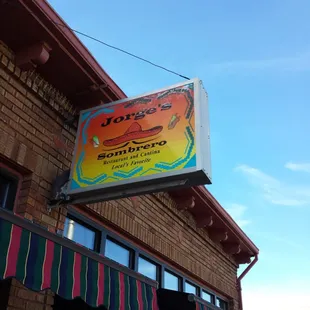 the front of the restaurant