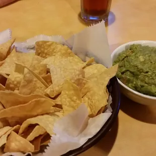Chips and guacamole