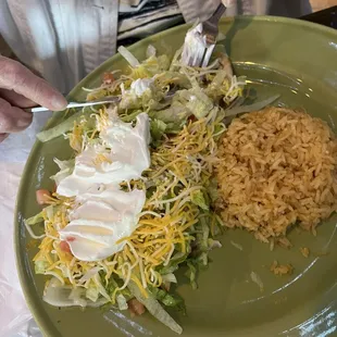 Mini chicken burrito