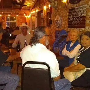 Friends and locals