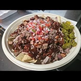 Brisket nachos