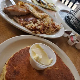 Pork chop breakfast