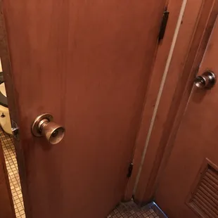 There&apos;s 2 doors in the washroom