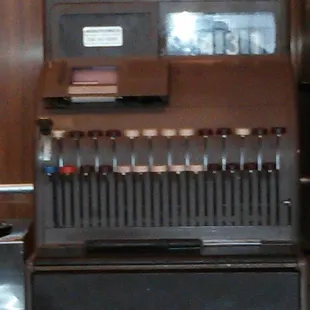 a cash register in a restaurant
