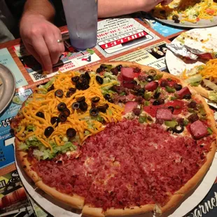 pizza, food