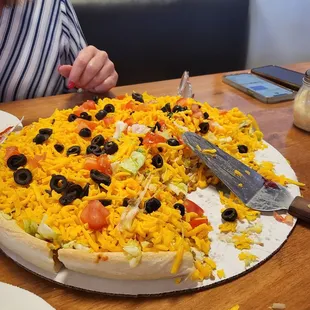 Taco pizza